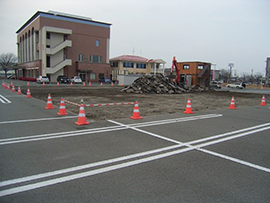 建物の位置だし